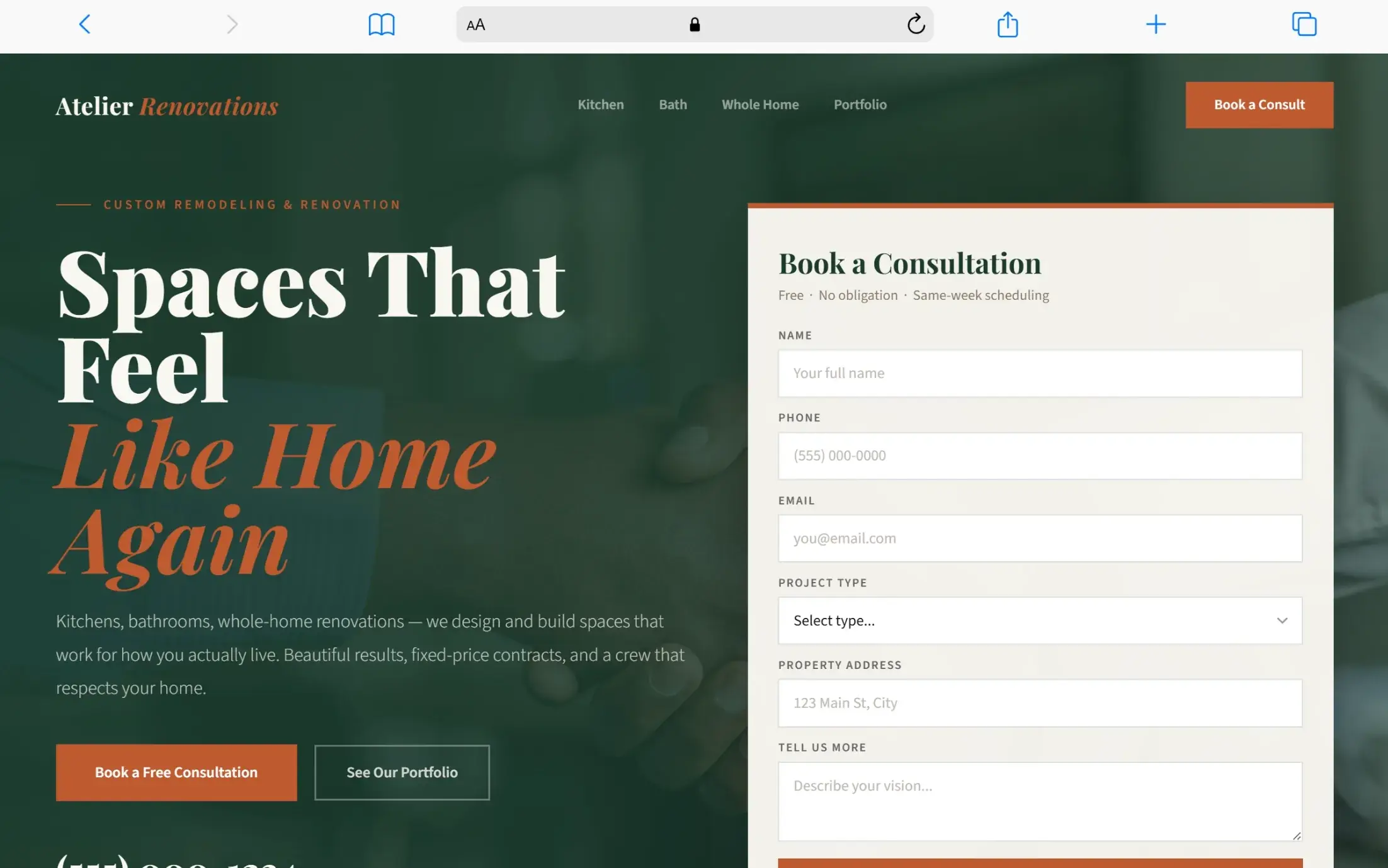 Remodeling Pro website